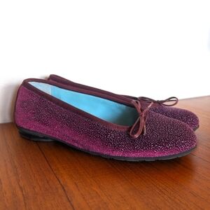 Thierry Rabotin Rare Ombre Droplet Purple Ballerina Flats, size EU 37.5